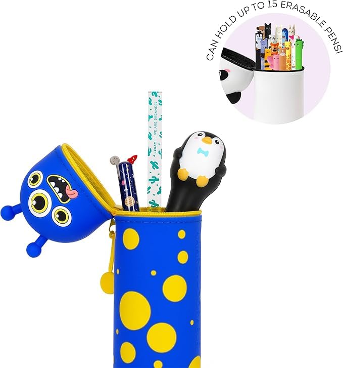 Penne Gel Cancellabili LEGAMI - Set Di 12 Con Disegni Animali - Punta 0.7mm - Inchiostro Termosensibile - Foto 3