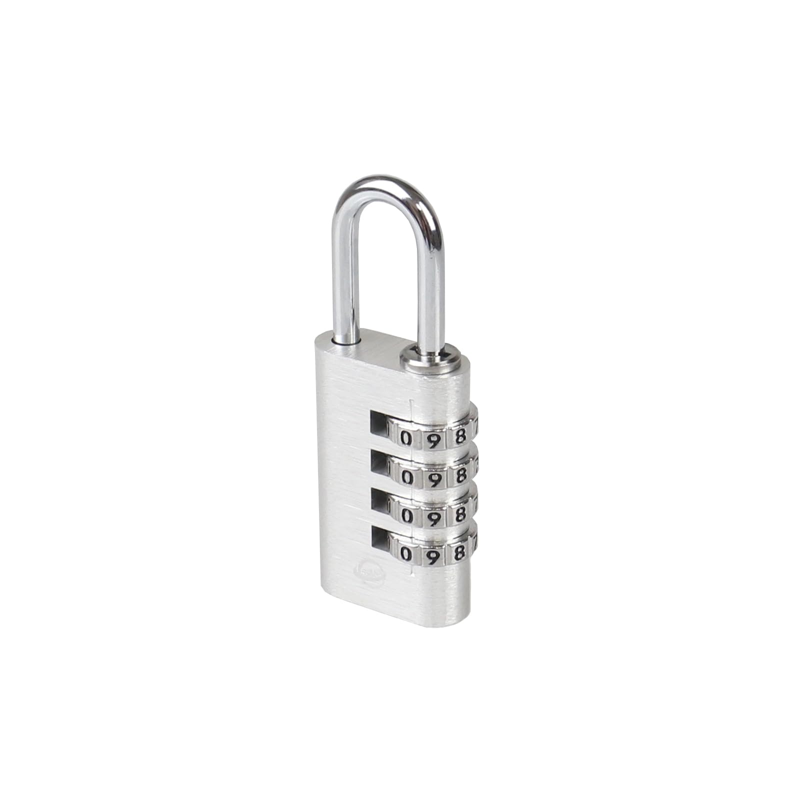 Combination Lock,4 Digit Gym Combination Padlock for School Lockers,Toolbox,Fence Gatev,Employee Locker(Silver 1-Pack)