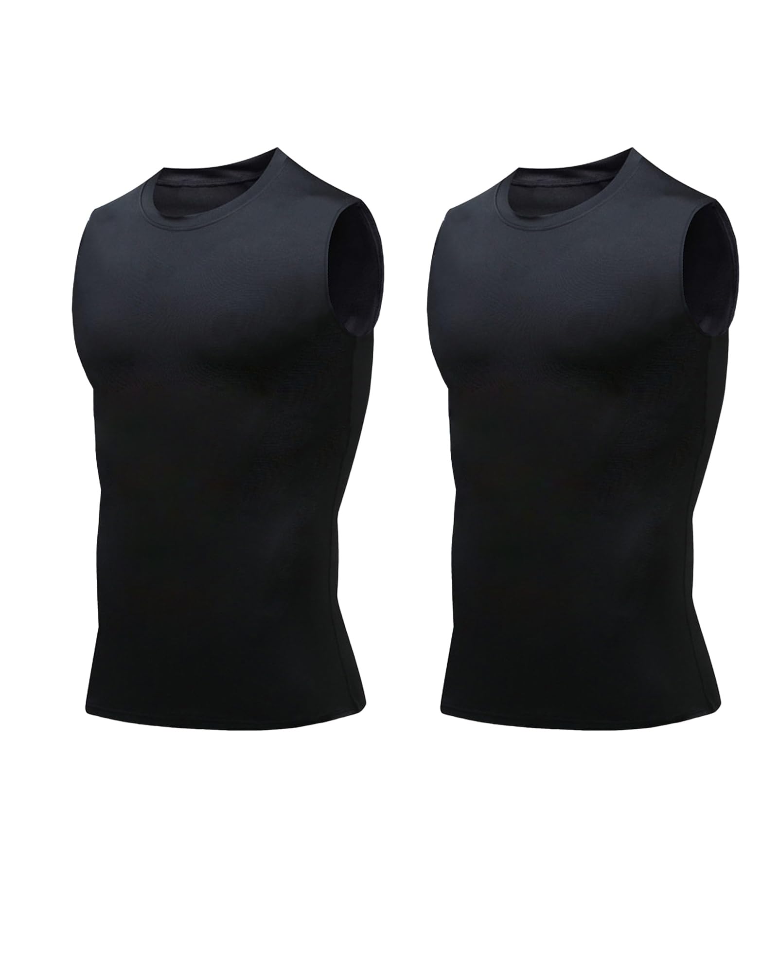 Compression Shirt Men Slimming Body Shaper Vest Crewneck Workout Tank Top