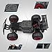 JEYPOD Remote Control Car, 2.4 Ghz High Speed Racing RC Car with 4 Batteries, Kids Toys, Red