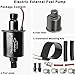 CarBole 12v Universal Electric Fuel Pump 5-9 PSI 30GPH Gasoline and Diesel Fuel Transfer Pump for Carburetor Engine E8012S E8016S EP12S FD0002 (Black)