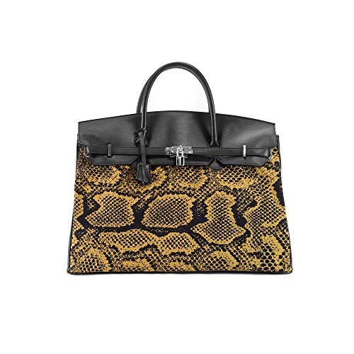 Nicola Campesato Knit Bag Rebecca Borsa A Mano In Maglia Effetto Pitone Dettagli Pelle Made In Italy