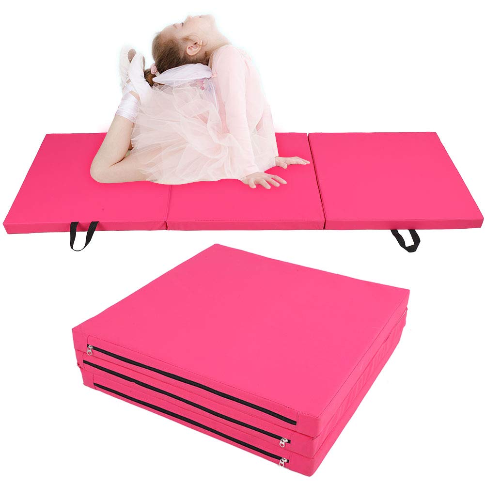 Changor Estera de Yoga para Niños, Diseño Plegable de 3 Capas