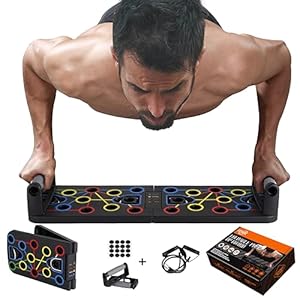 Fitarc Push Up Board 12 in 1 With Resistance Band Multifunctional Push Up System Workout Equipment for Men and Women Portable Gym Strength Training Board