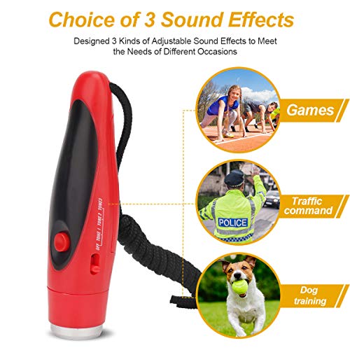 Image of UNIWA Electronic Whistle, Battery Operated Whistle Adjustable 3 Different Loud Whistle Sounds with Lanyard Handheld Electronic Whistles for Referees Volleyball Coaches Teacher, Soccer Sports Whistle