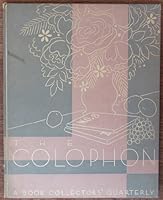 The Colophon Part Eight A Book Collectors` Quarterly B007ZTTAMI Book Cover