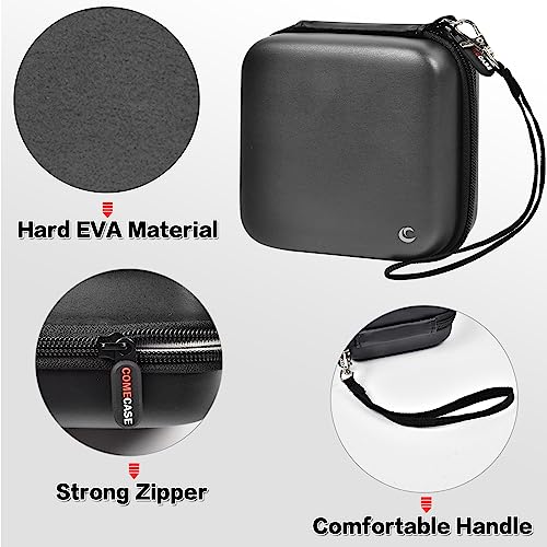 Image of Hard Case for NETGEAR Nighthawk M7 Pro, M6 Pro and M6 Mobile Hotspots-Black | Also Fits MR6500, M5, M1, MR1100 and MR5200; EVA Material, Elastic Strap and Mesh Pocket Secure Router Gear, Black, Case Only