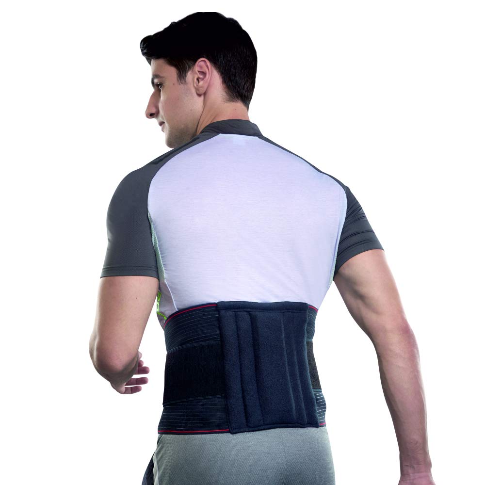 Vissco Lumboset Belt (Mild Support), Back Support with Double Strapping DesignSupports & Relieves the Lumbar Spine, Pain Solution for Back and Abdomen - Small (Black)