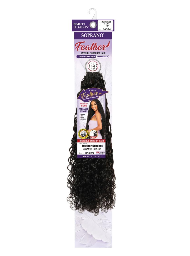 Amazon.com : SOPRANO VIRGIN 9A REMI Feather Crochet BURMESE CURL