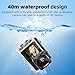fceoul Action Cam 1080P FHD 16MP, Actionkamera mit Dual Screen 2" & 1.3", Wasserdicht 40M Unterwasserkamera für Vlog & Sport, inkl. 32GB SD-Karte, 2X 1050mAh Akkus & Zubehör(Schwarz)