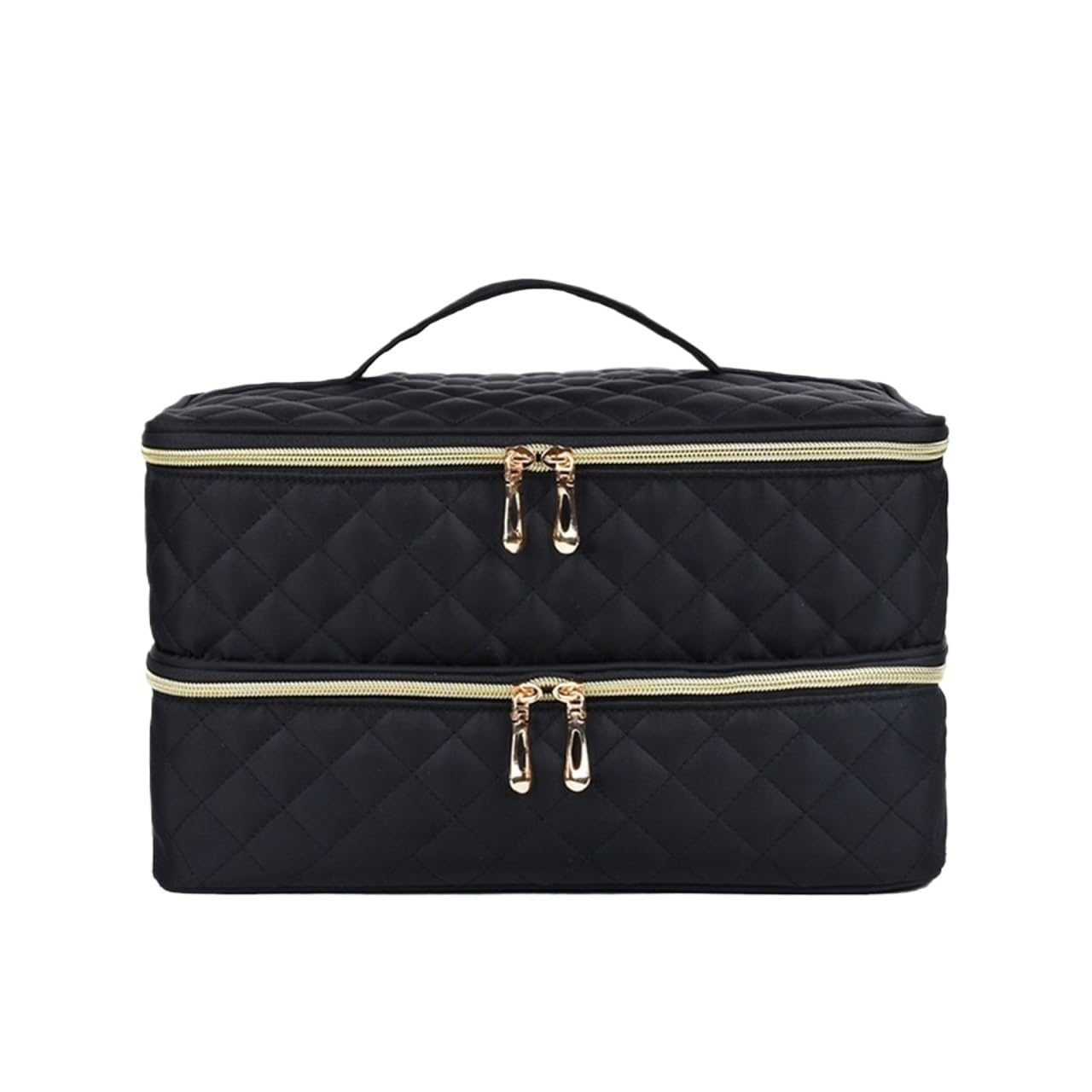 Stojak na Lakier do Paznokci, Podręczny Organizer Dwuwarstwowy Na 40 Butelek Z Narzędziami Do Manicure Organizer do Pielęgnacji Skóry(Black)