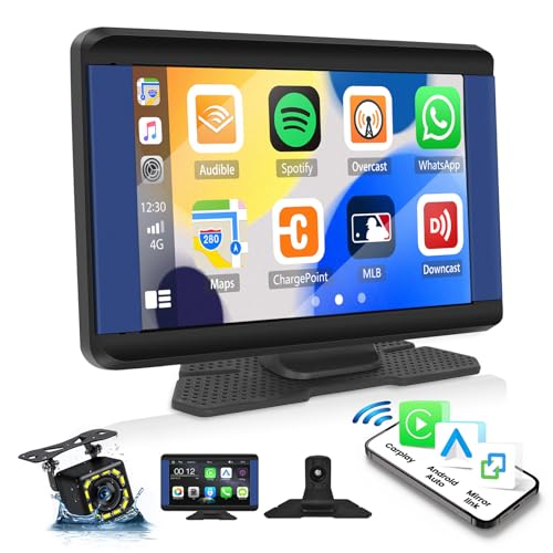 CAMECHO Wireless Car Stereo with 7 Inch Touch Screen