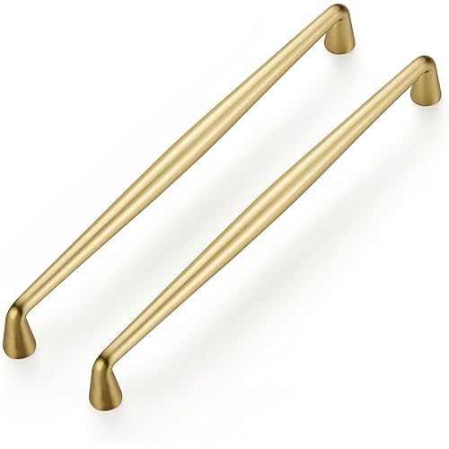 Ravinte 20 Pack 7-1/2 Inch Brushed Brass Kitchen Cabinet Handles Solid Zinc Alloy Cabinet Pulls Cupboard Hardware Drawer Handles
