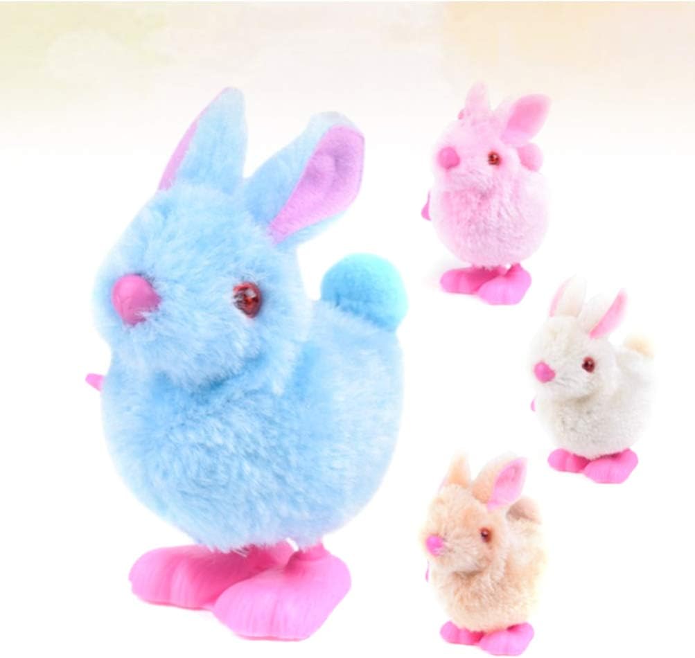 Amazon Co Jp Hakka 6ピースぬいぐるみぜんまい式おもちゃ動物ジャンプおもちゃキッズ時計仕掛けのおもちゃウサギバニーおもちゃグッディバッグフィラー ランダムカラー おもちゃ