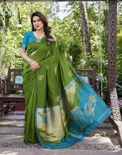 Image of Yashika Women's Banarasi Kanjivaram Art Silk Saree Set with Blouse |saree for Women | Saree | New Sari | Saree