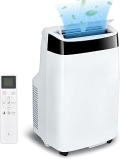 10000btu Portable Air Conditioner Portable Ac Unit with Remote Control Window Kit 3-in-1 Function 550 Sq Ft Coverage