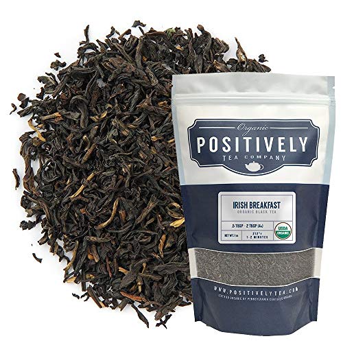 Positively Tea Company, Organic Irish Breakfast, Black Tea, Loose Leaf, 16 oz. Bag