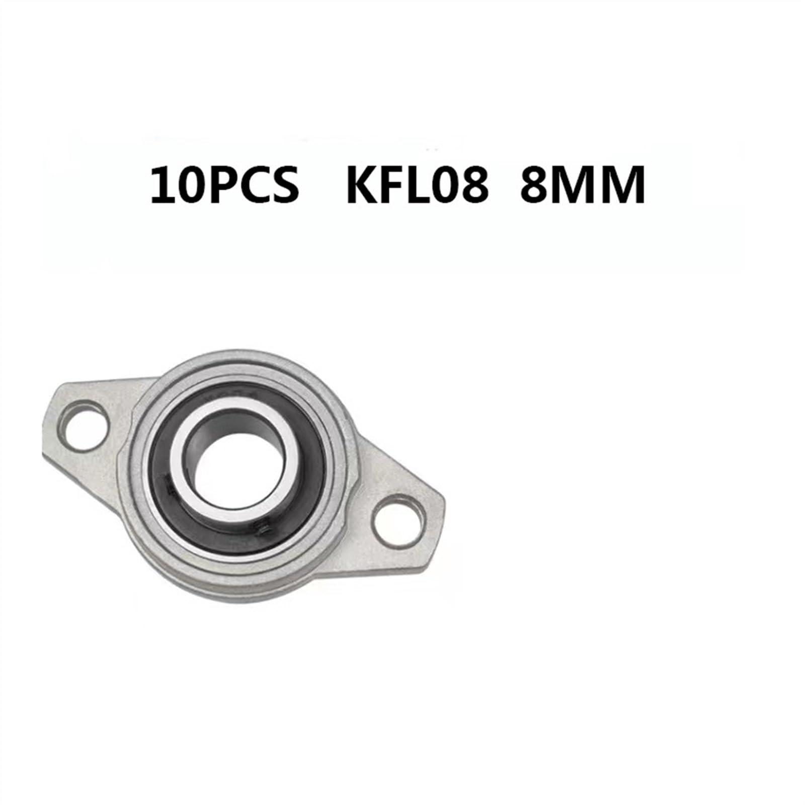 Bloc d'oreiller KFL08 kfl08 8mm, roulement rhombique en Alliage de Zinc, roulement Vertical, pièce de Support d'arbre, 10 pièces