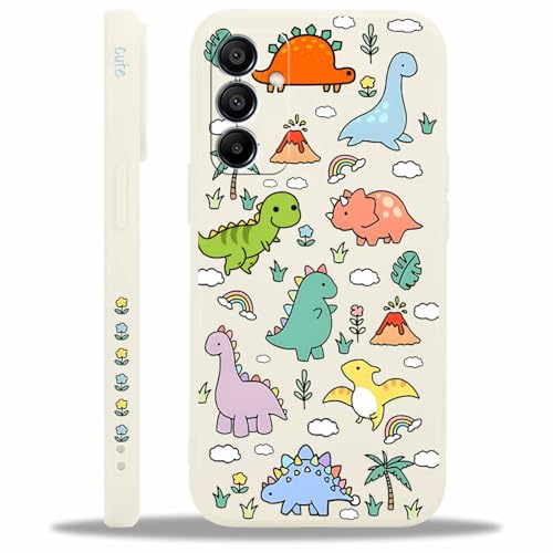 Yoedge Funda para Samsung Galaxy A14 5G, Suave Silicona Carcasa con Anime Lindo Dinosaurio Nubes Dibujos Cover para Mujer Niñas, Antigolpes Anti-arañazos Bumper Case para Samsung A14 5G 6,8', Cute