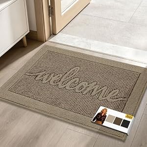 JSEI Welcome Door Mat 20"x 32", Beige