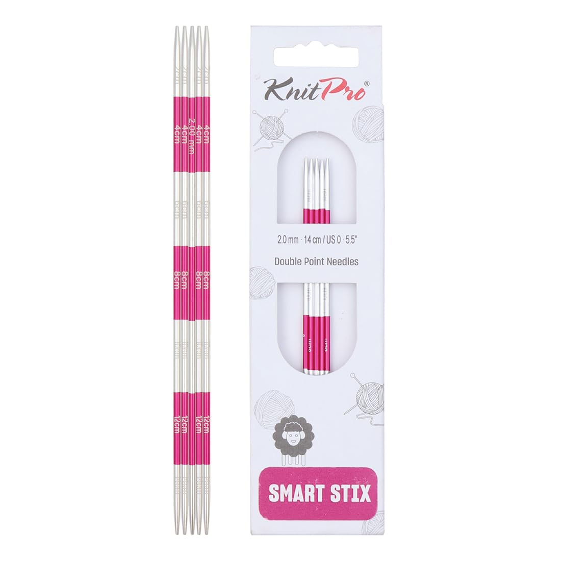 KnitPro Smartstix Double Pointed Needles 5.5" (14cm) | 2.00mm