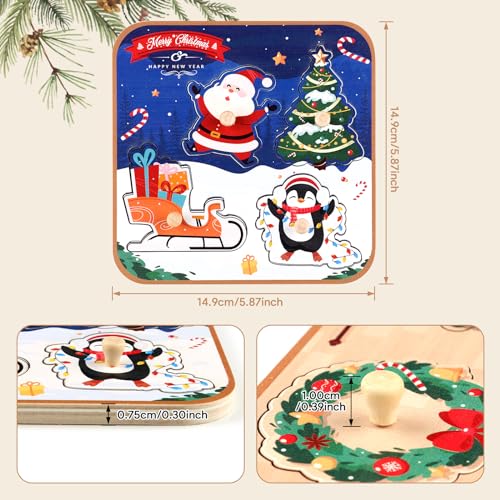Factiyrier FYBMJJL00008 Christmas Wooden Jigsaw Puzzles thumb #2