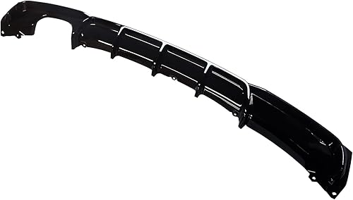 Miniatura 5 de NINTE Difusor trasero compatible con BMW Serie 3 F30 F31 M Sport 2012-2018 M Sport Bumper Gloss Negro Izquierdo Single Escape trasero