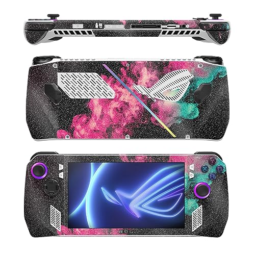 Image of MightySkins Glossy Glitter Skin Compatible with Asus ROG Ally - Magenta Smoke | Protective, Durable High-Gloss Glitter Finish | Easy to Apply