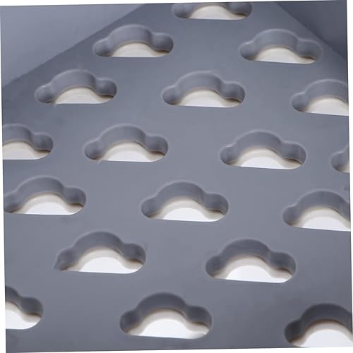 Miniatura 8 de Cabilock Organizador de baño, cesta sobre estante de inodoro, estante de montaje en pared, estante de almacenamiento de plástico, soporte de