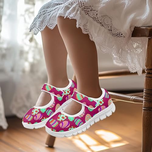 Little Girls Mary Jane Shoes Princess Dress Flats Shoes Christmas Shoes for Party Mesh Breathable Girl's Sneaker School Uniform Shoes3