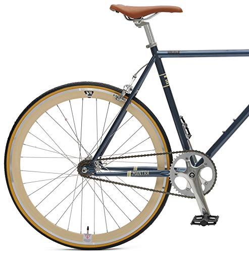 Retrospec Bicycles Mantra V2 Single Speed Fixed Gear Bicycle, Midnight Blue, 61cm/X-Large - Thumbnail 3