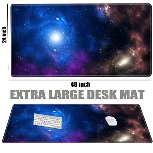 Image of Gaming Mouse Pad 48x24 XXXL Desk Mat Extra Large Extended Mousepad Giant Desk Pad 3XL Galaxy Huge Protector Mat Oversized Computer Mat for Wireless Mouse Work