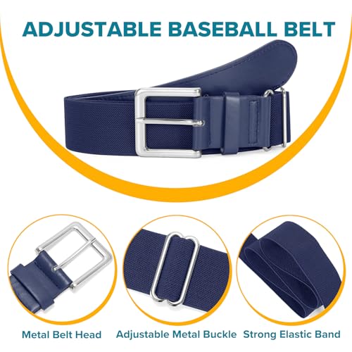 Image of Baseball Socks and Belt Combo for Youth Adult - Softball Socks and Belt for Boys and Girls