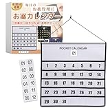 【看護師推薦】壁掛け式 お薬カレンダー 透明 ポケットタイプ 1ヶ月 31日分 (01.ホワイト（透明A）)