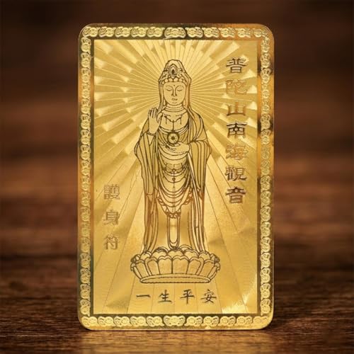 Image of Lady Buddha Good Luck Wallet /Pocket Card for Wealth, Success, Happiness & Prosperity