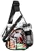 HULISEN Clear Sling Bag, Clear Bag Stadium Approved, Transparent Shoulder Crossbody Backpack Chest Casual Daypack