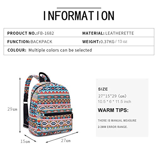 Bravo Small Backpack Casual Daypack 12" (Signs)2