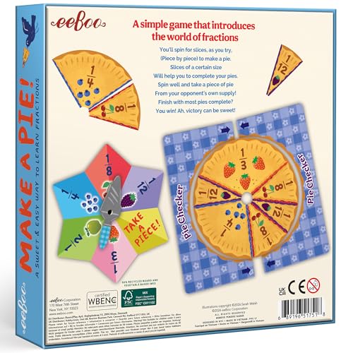 Make a Pie Fraction Game, juego educativo para niños 5+ miniatura 2