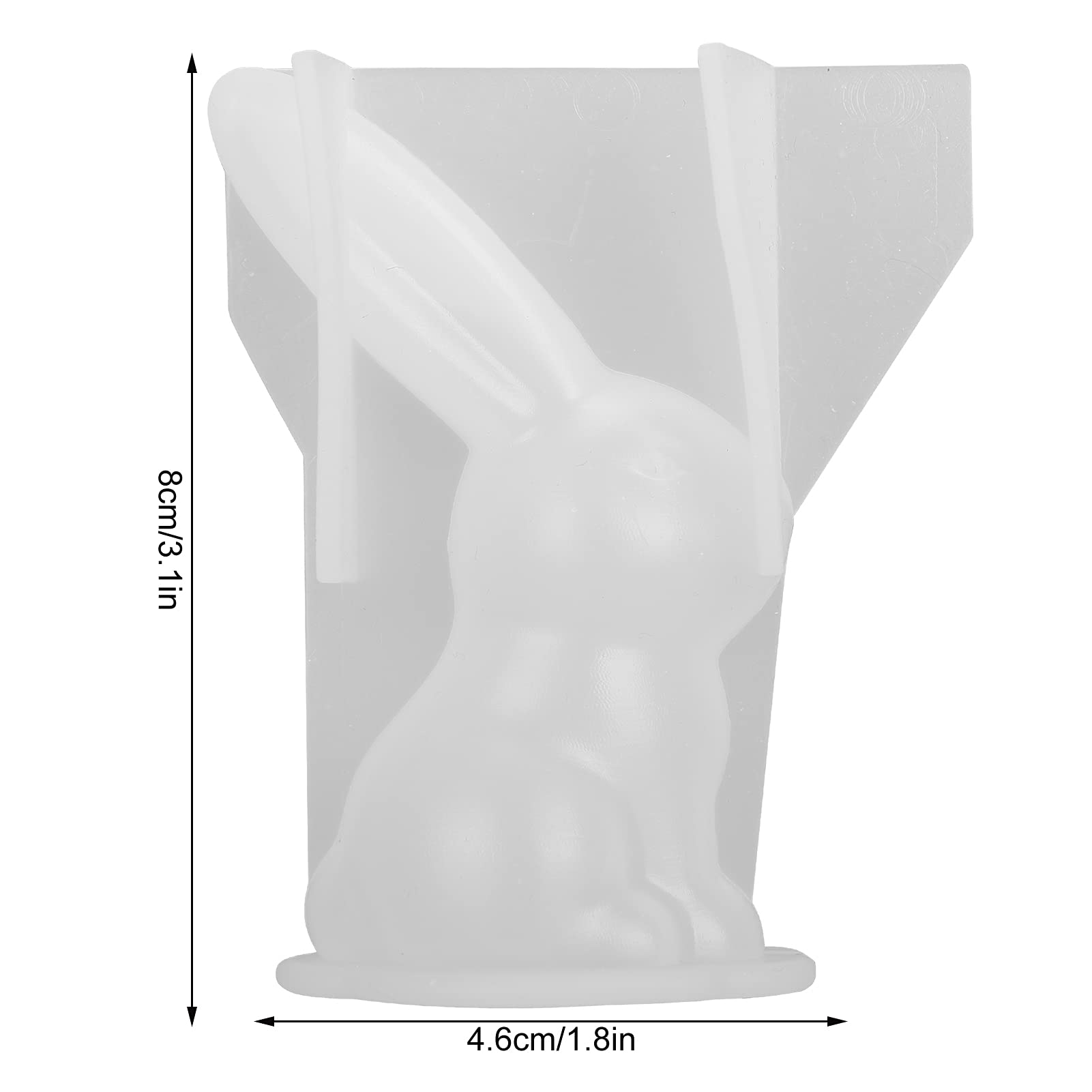 6 Pezzi Stampi In Silicone Per Candele A Forma Di Coniglietto Pasquale, Stampo 3D Per Resina, Sapone E Gesso, Decorazioni Fai Da Te