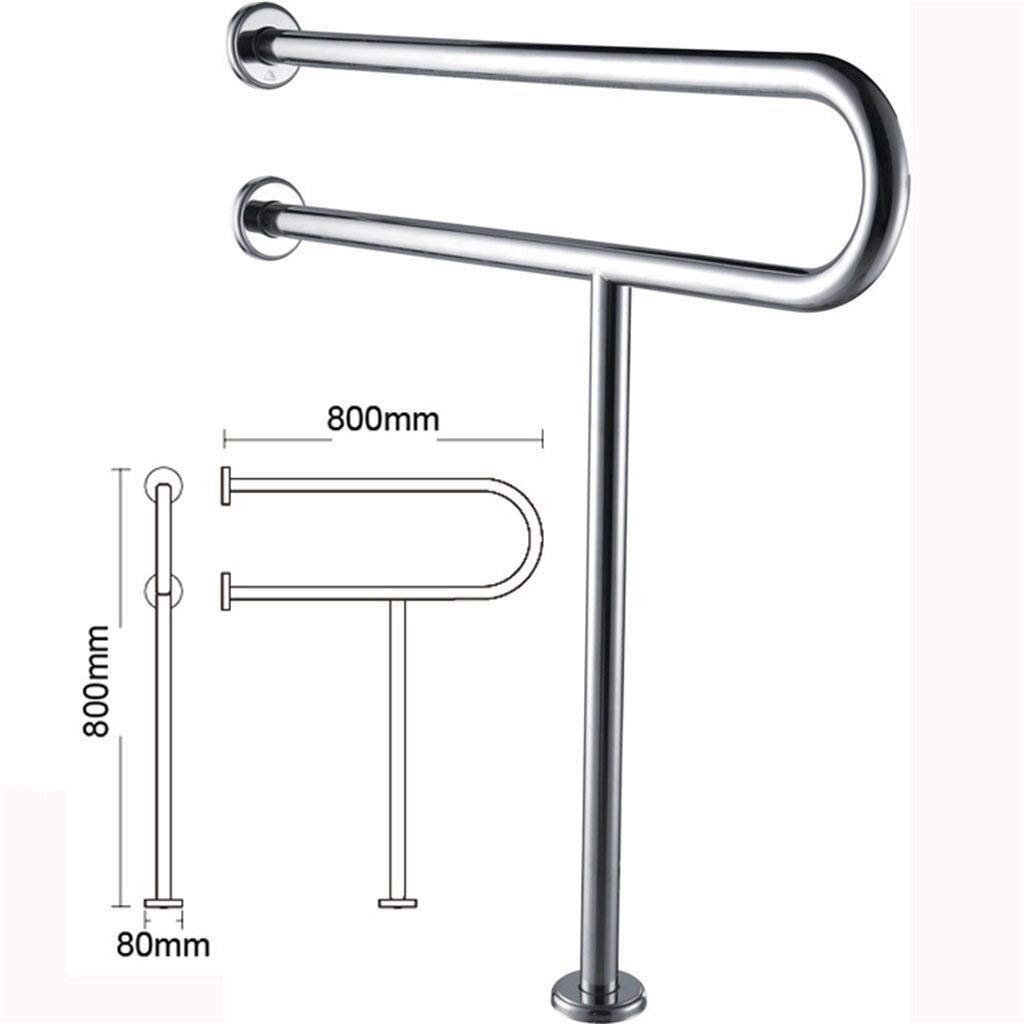 Barra De Apoyo De Metal, Pasamanos De Acero Inoxidable, Manija De Apoyo De Seguridad para Escaleras De Cocina, Barra De Apoyo De Asistencia, Pasamanos Accesible para Baño