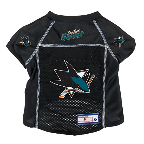 Littlearth Unisex-Adult NHL San Jose Sharks Basic Pet Jersey, Team Color, X-Small