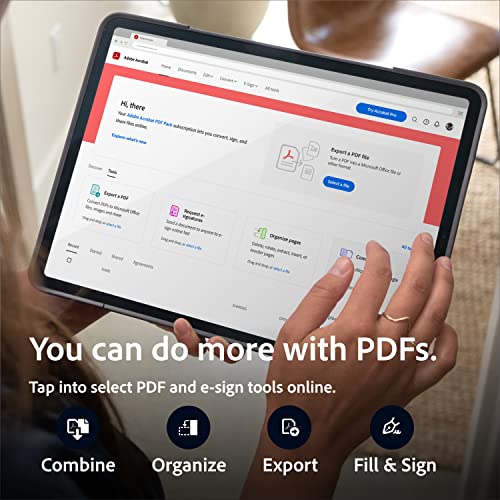Image of Adobe Acrobat PDF Pack | 12-Month Access to Online PDF and E-Sign Tools, Non-Renewal | Web-browser based[Online Code]