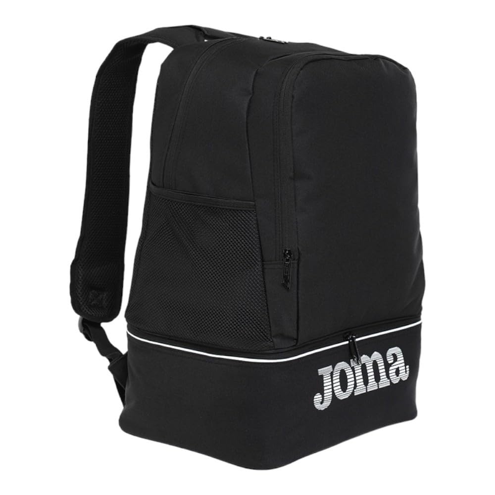 Joma Backpack Training III Black Sports Bag, Unisex-Adult, One Size