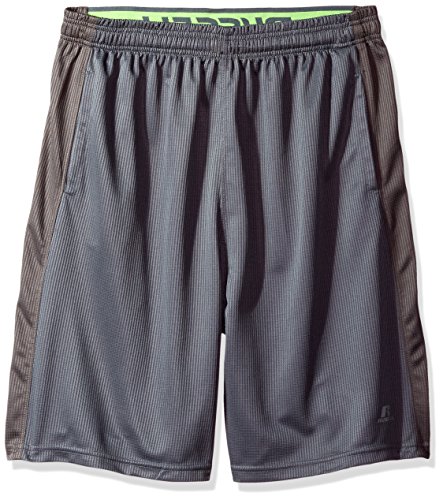 Russell Athletic Men's Big and Tall Color Blocked Jersey Shorts with Pockets