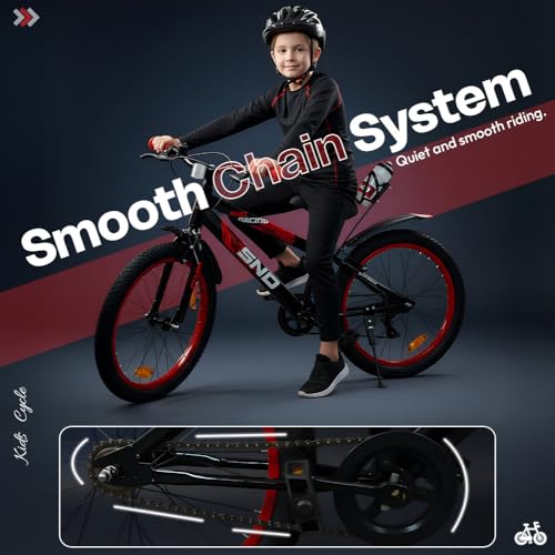 Image of StarAndDaisy Bicycle for Kids Cycle /Bicycle20T Inch for Age 7-12 Years | Kids Bicycle with Adjustable Seat & Handlebar | Cycle for Kids with Bell, Bottle Holder & Side Stand (20T)