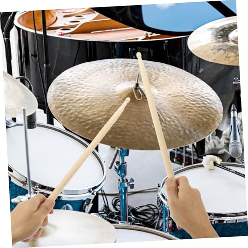 4 pares de baquetas de madera de arce para batería jazz miniatura 5