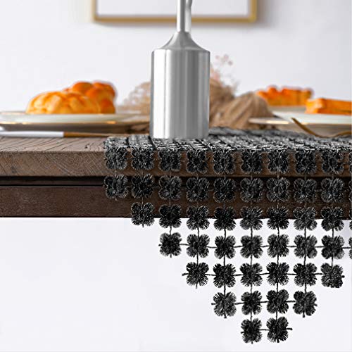 Valea Home Table Runners 12 X 72 Inch Sparkle Clover Table Runner For Dining Room Dresser Halloween Unique Party Decorations, Black #TOP11