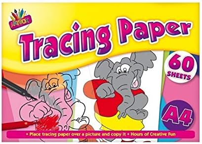 The Home Fusion Company A4 Tracing Paper Pad Art Crafts School 60 x Sheets
