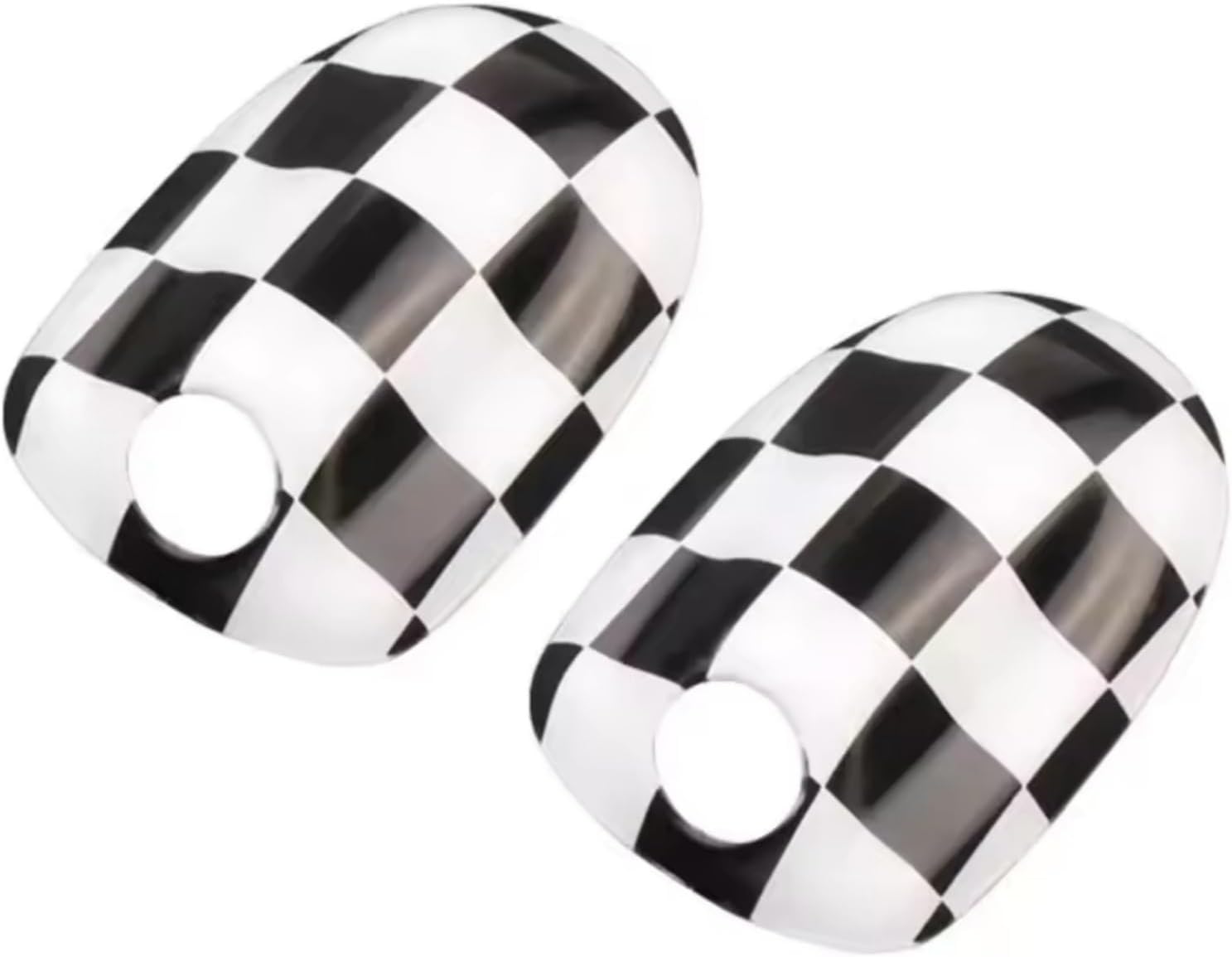 Checkered for Mini Cooper F60 Countryman 2017-2024 Cap Cover Car Accessories Decoration (Window Switch Panel)