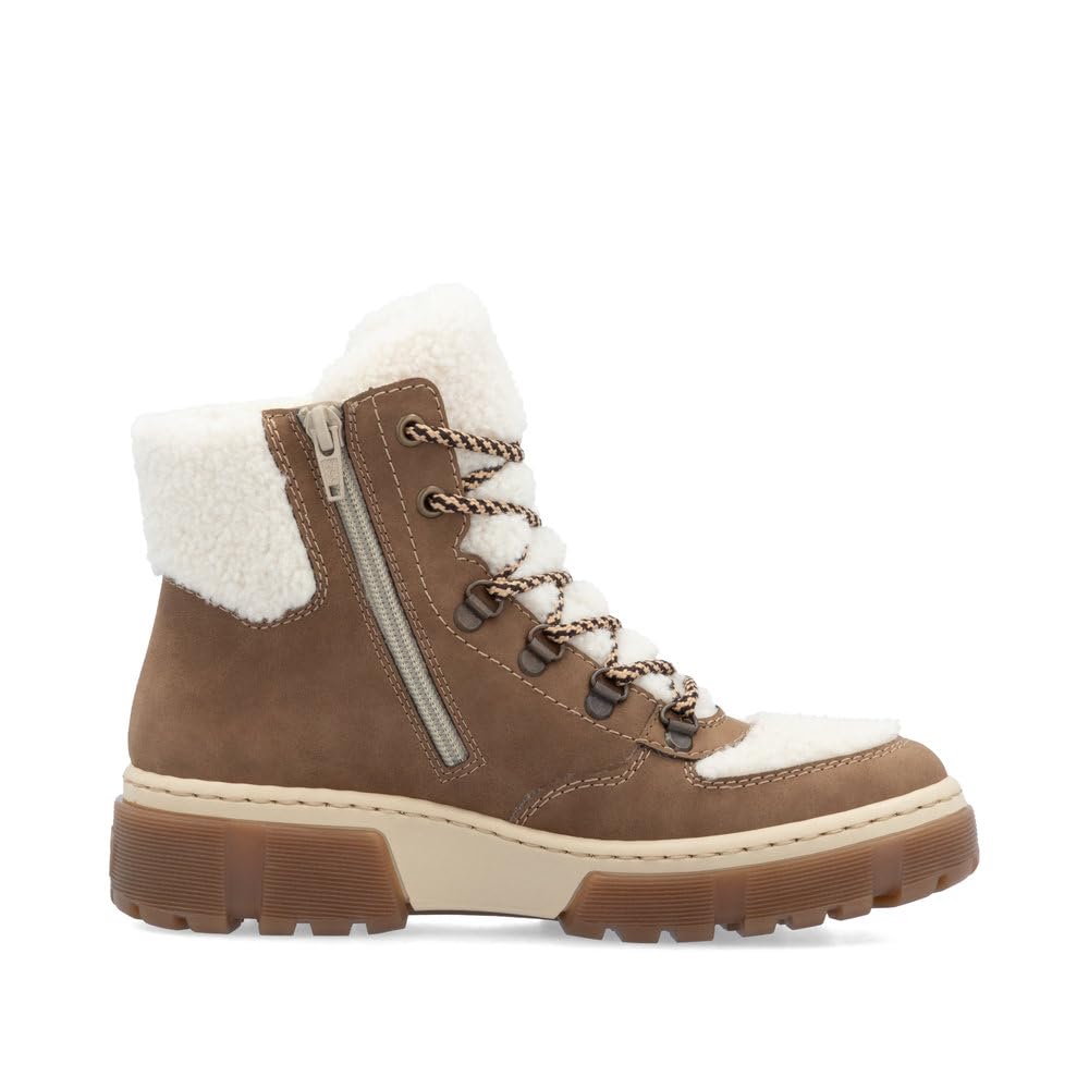 Rieker Damen Schnürstiefeletten X8611, Frauen Stiefeletten, lose Einlage